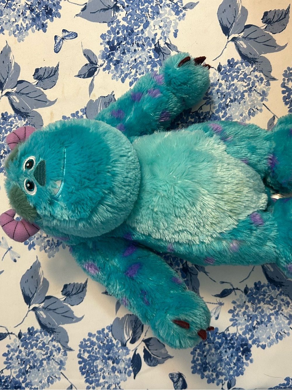Plush Teal Monster Stuffed Toy - Soft Kids Cuddly Companion